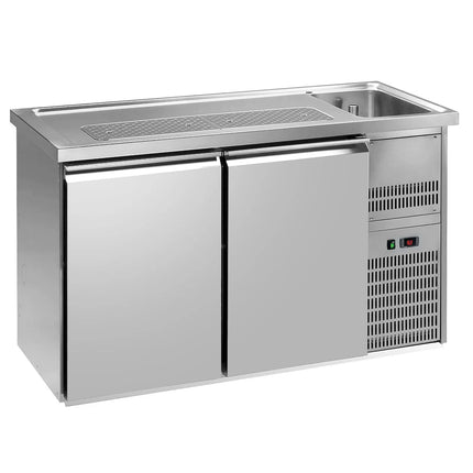 GGM Gastro Direct Draw Beer Dispenser / Kegerator PREMIUM PLUS - 1550x700mm - Double Solid Doors