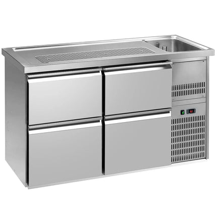 GGM Gastro Direct Draw Beer Dispenser / Kegerator PREMIUM PLUS - 1550x700mm - 4 Drawers
