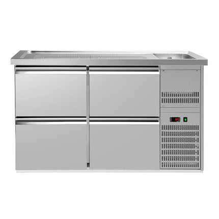 GGM Gastro Direct Draw Beer Dispenser / Kegerator PREMIUM PLUS - 1550x700mm - 4 Drawers