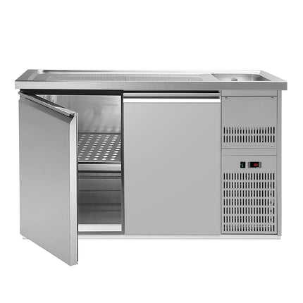 GGM Gastro Direct Draw Beer Dispenser / Kegerator PREMIUM PLUS - 1550x700mm - Double Solid Doors