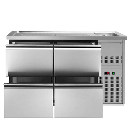 GGM Gastro Direct Draw Beer Dispenser / Kegerator PREMIUM PLUS - 1550x700mm - 4 Drawers