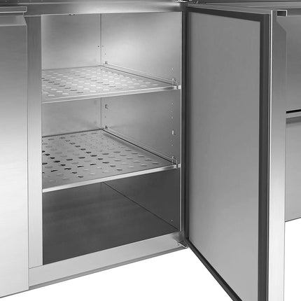 GGM Gastro Direct Draw Beer Dispenser / Kegerator PREMIUM PLUS - 1550x700mm - Double Solid Doors