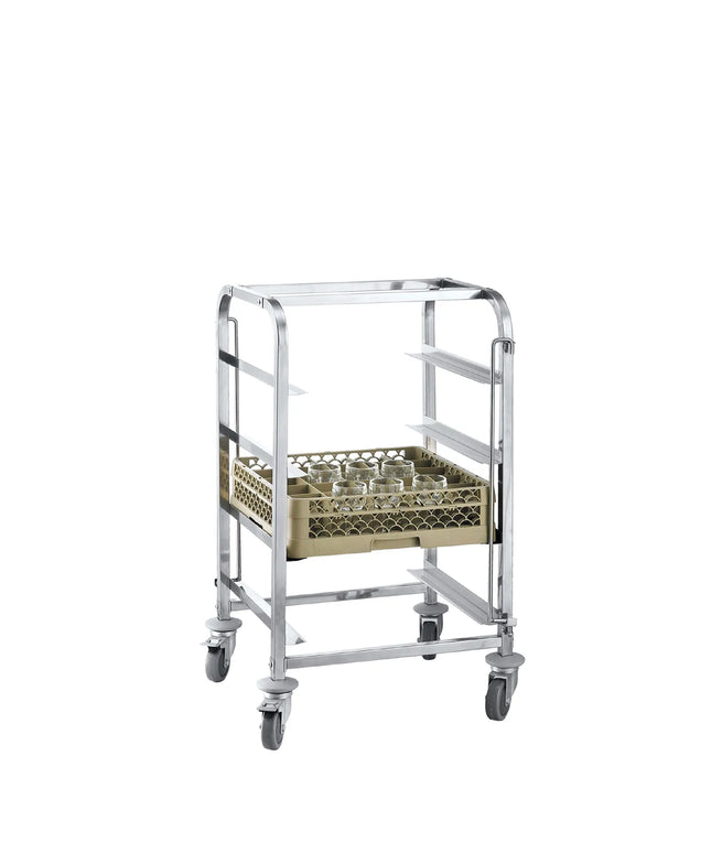 GGM Gastro Dishwasher Basket Trolley  - for 4 Baskets Basket Size: 500x500 mm & 400x500 mm Baskets