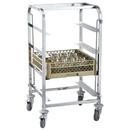 GGM Gastro Dishwasher Basket Trolley  - for 4 Baskets Basket Size: 500x500 mm & 400x500 mm Baskets
