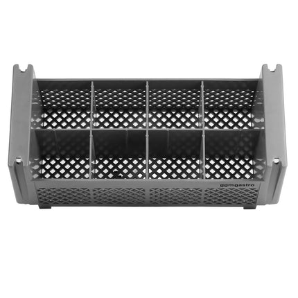 GGM Gastro Dishwasher Cutlery Basket - 8 Compartments - 450x193x184mm - Grey