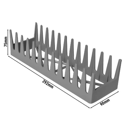 GGM Gastro Dishwasher Plate Basket for 12 Plates - Grey