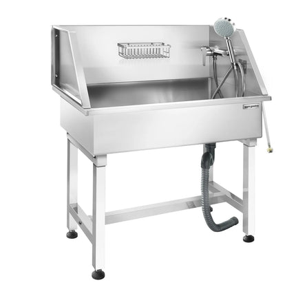 GGM Gastro Dog Bath - with Taps and Mixers & anti-slip mat
