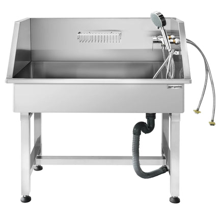 GGM Gastro Dog Bath - with Taps and Mixers & anti-slip mat