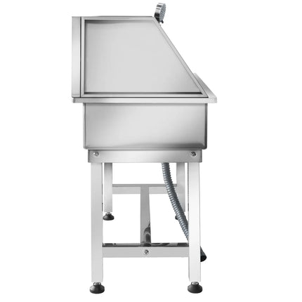 GGM Gastro Dog Bath - with Taps and Mixers & anti-slip mat