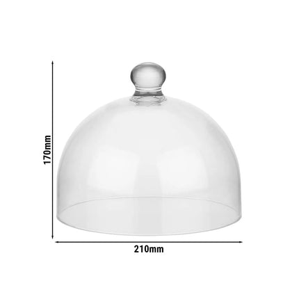 GGM Gastro Domed Cover - DOME - Polycarbonate - Ø 210mm - Height: 170mm - round
