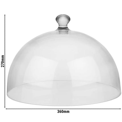 GGM Gastro Domed Cover - DOME - Polycarbonate - Ø 360mm - Height: 270mm - round