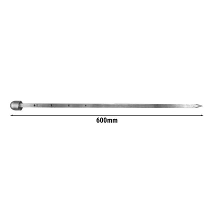 GGM Gastro Doner Kebab Skewer - 12x12x724mm - Stainless Steel - for DUI8R
