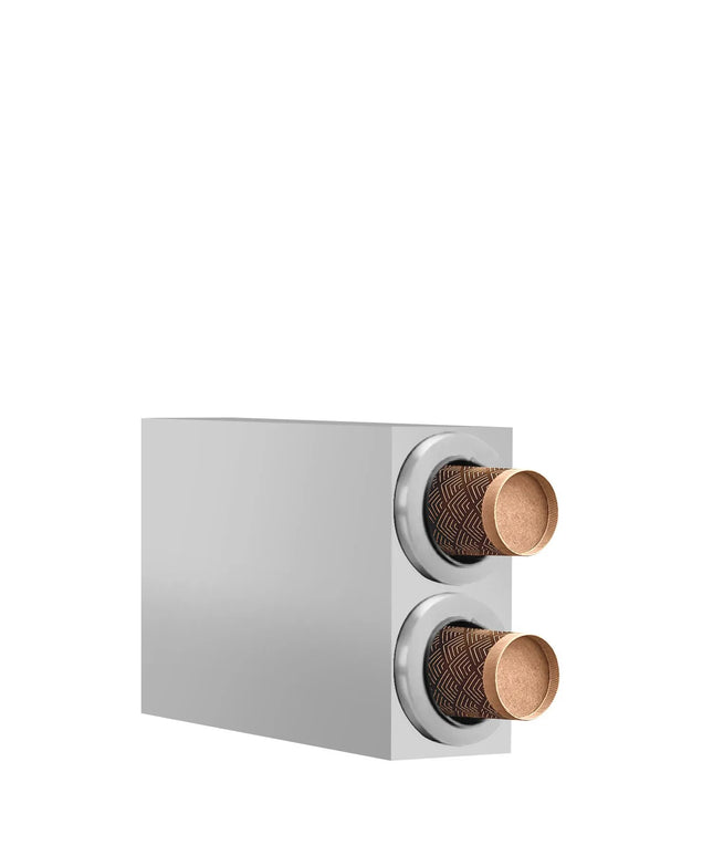 GGM Gastro Double Cup Dispenser - Stainless Steel - with 2 dispensers