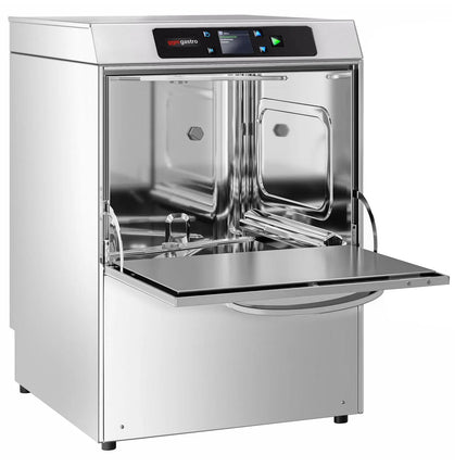 GGM Gastro Double-skinned Compact Glasswasher - Digital - 3.4kW - with Drain Pump, Detergent & Rinse Aid Pumps & Wi-Fi Option