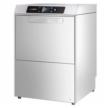 GGM Gastro Double-skinned Compact Glasswasher - Digital - 3.4kW - with Drain Pump, Detergent & Rinse Aid Pumps & Wi-Fi Option