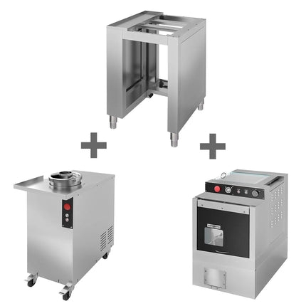GGM Gastro Dough Divider - incl. Dough Rounder & Base Frame - 0.83kW - Weight Range: ~50-220g - Capacity: 44L - max. 1200pcs/h