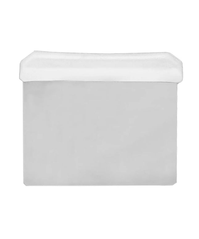 GGM Gastro Dough Scraper - Stainless Steel Blade - 120x85mm - White - Plastic Handle
