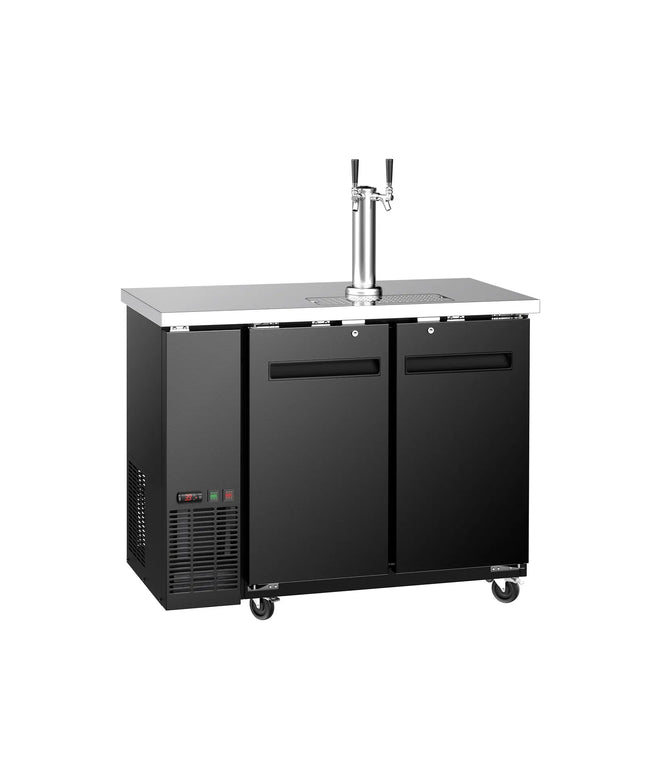 GGM Gastro Draft Beer Dispenser / Kegerator - 2x 50L kegs - 1240x620mm - 2 Taps
