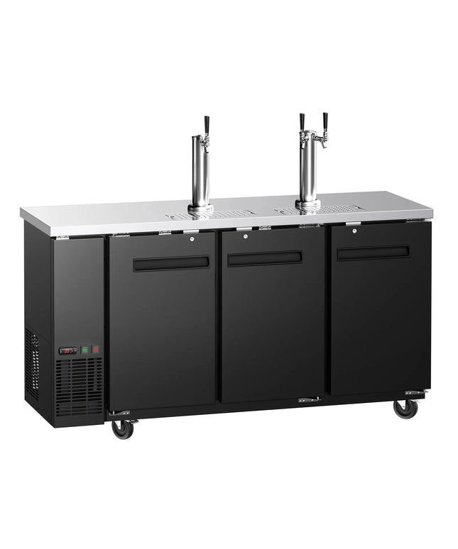 GGM Gastro Draft Beer Dispenser / Kegerator - 3x 50L kegs - 1850x620mm - 3 Taps