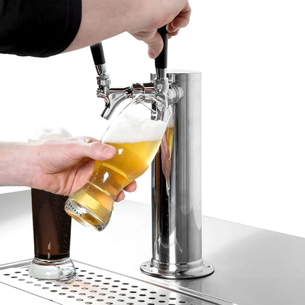 GGM Gastro Draft Beer Dispenser / Kegerator - 3x 50L kegs - 1850x620mm - 3 Taps