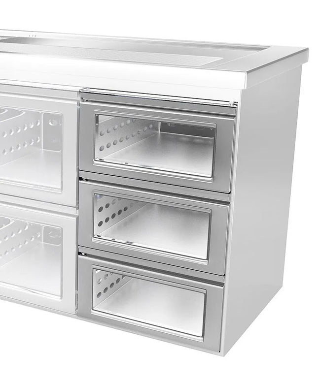 GGM Gastro Drawer kit - Glass - 540x610x860mm - for BRF & BLF series - 1/3, 1/3 & 1/3 split
