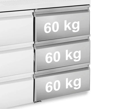 GGM Gastro Drawer kit - Stainless steel - 540x610x860mm - for BRF & BLF series - 1/3, 1/3 & 1/3 split