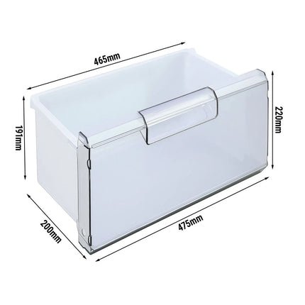 GGM Gastro Drawer - Plastic - 475x200x220mm - Bottom - for KSS200HN, TKSS200HN, KSS400HN & TKSS400HN