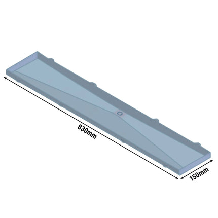 GGM Gastro Drip tray - 150x830x50mm - Length: 830mm - for FKI135, FKI135E & FKI200E
