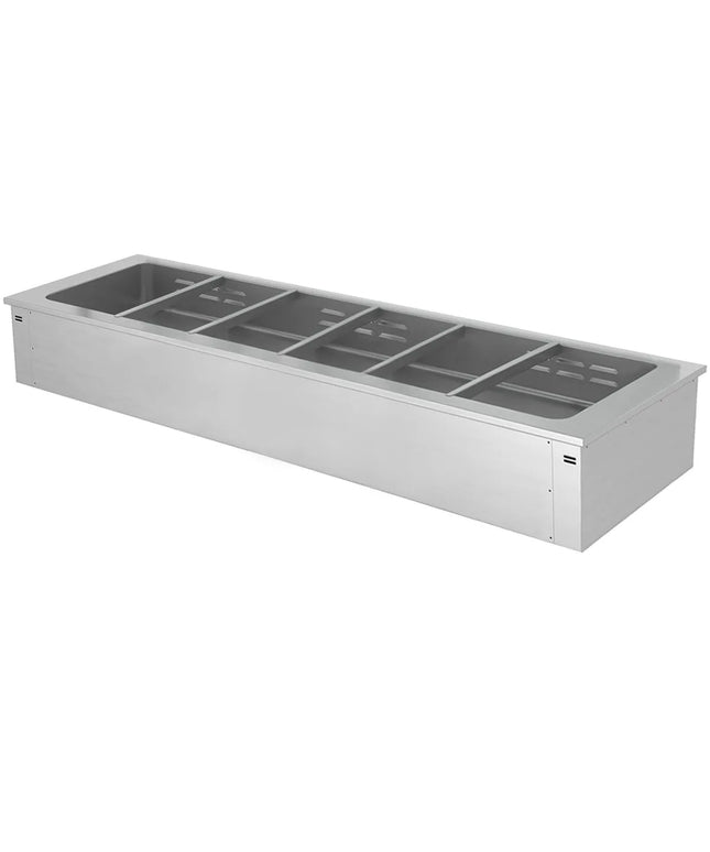 GGM Gastro Drop-in Bain Marie - 2110mm - 6x GN 1/1 - 200mm deep - Wet Heat - 4,38 kW