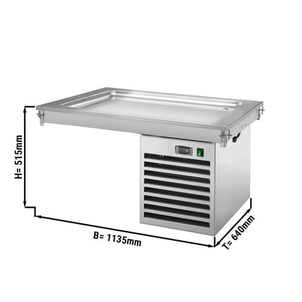 GGM Gastro Drop-In Cold Plate - 1000mm - +2 to +8°C - 3x GN 1/1 - 350W