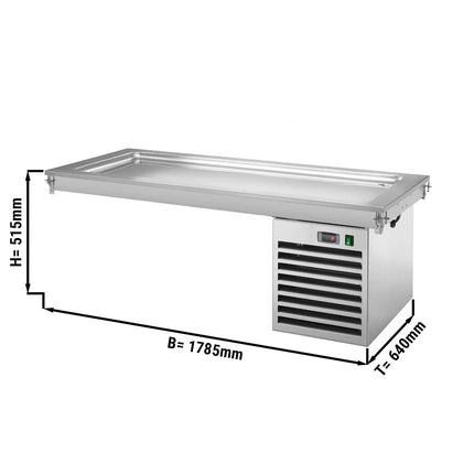 GGM Gastro Drop-In Cold Plate - 1785mm - +2 to +8°C - 5x GN 1/1 - 700W