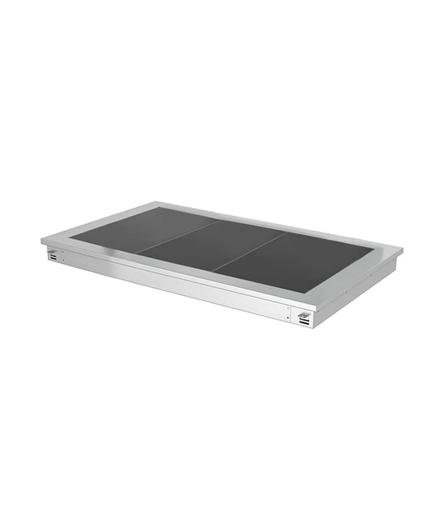 GGM Gastro Drop-in Hot Plate Stainless Steel - 1000mm - 3x GN 1/1 - 1.35 kW