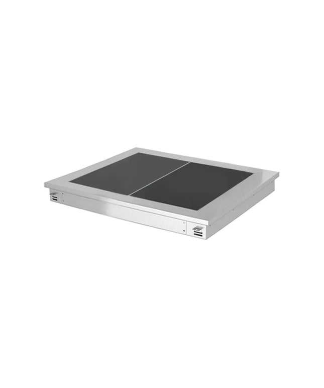 GGM Gastro Drop-in Hot Plate - Stainless Steel - 800mm - 2x GN 1/1 - 0.9 kW