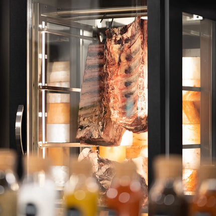 GGM Gastro Dry Ageing Fridge - 1000x695mm - with 2 glass doors - Black