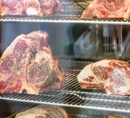 GGM Gastro Dry Ageing Fridge - 1000x695mm - with 2 glass doors - Black