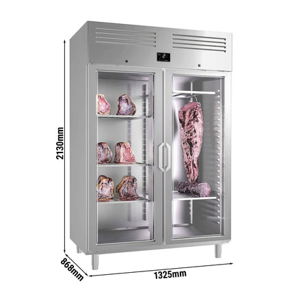 GGM Gastro Dry Ageing Fridge - 1325x868mm - with 2 glass doors