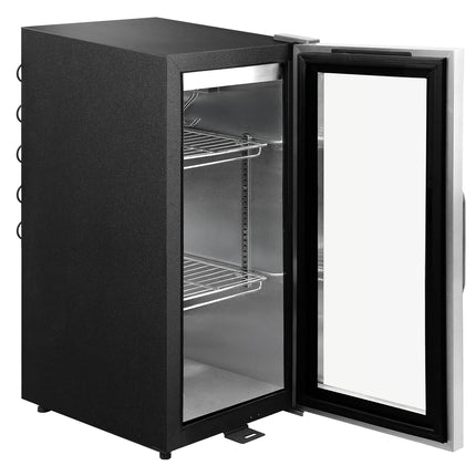 GGM Gastro Dry Ageing Fridge - 395x631mm - with 1 glass door - Black