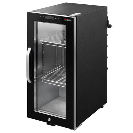GGM Gastro Dry Ageing Fridge - 395x631mm - with 1 glass door - Black