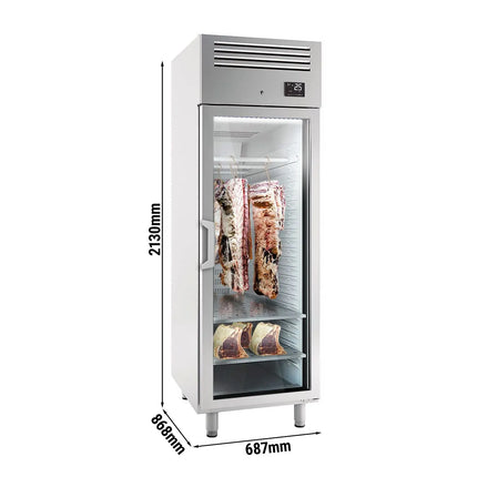 GGM Gastro Dry Ageing Fridge - 687x868mm - with 1 glass door