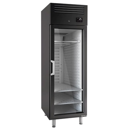 GGM Gastro Dry Ageing Fridge - 687x868mm - with 1 glass door - Black