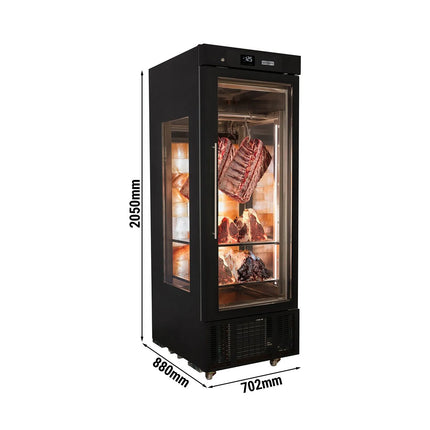 GGM Gastro Dry Ageing Fridge - 702x880mm - with 1 glass door - Black