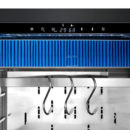 GGM Gastro Dry Ageing Meat maturing cabinet - 595x570mm - with 1 glass door - Black
