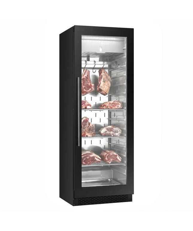 GGM Gastro Dry Ageing Meat maturing cabinet - 595x710mm - with 1 glass door - Black