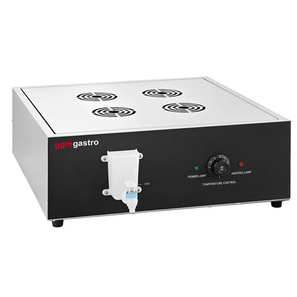 GGM Gastro Dumpling Steamer - 2.5kW - incl. Steamer Cabinet Top with 5 Drawers