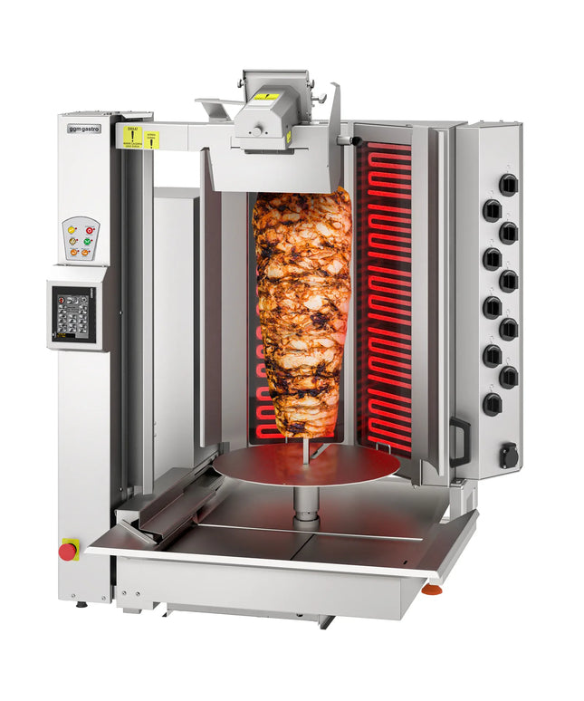 GGM Gastro Electric Automatic Doner Kebab Grill - 10 Burner - up to 150kg - 16kW - incl. 1 skewer & grease tray