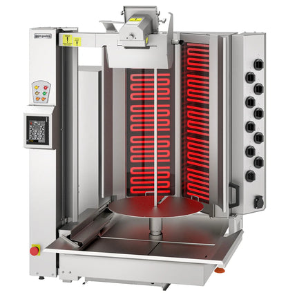 GGM Gastro Electric Automatic Doner Kebab Grill - 10 Burner - up to 150kg - 16kW - incl. 1 skewer & grease tray