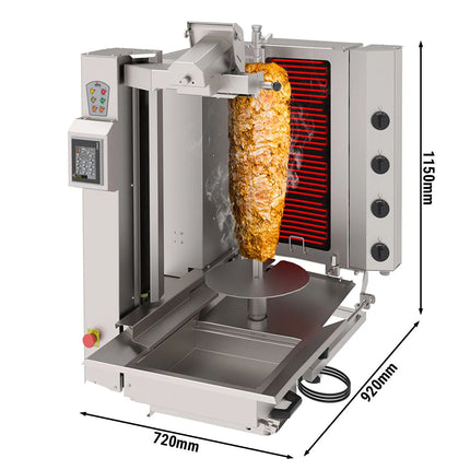 GGM Gastro Electric Automatic Doner Kebab Grill - 4 Burner - up to 95kg - 6.4kW