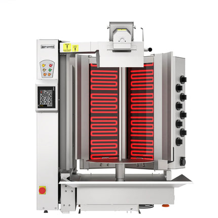 GGM Gastro Electric Automatic Doner Kebab Grill - 8 Burner - with Auto‑Slicer - up to 130kg - 12.8kW - incl. 1 skewer & drip tray