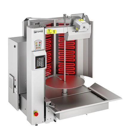 GGM Gastro Electric Automatic Doner Kebab Grill - 8 Burner - with Auto‑Slicer - up to 130kg - 12.8kW - incl. 1 skewer & drip tray