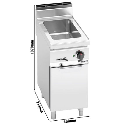 GGM Gastro Electric Bain Marie - GN 1/1 - 150mm deep - 1,2 kW - with Drain Tap